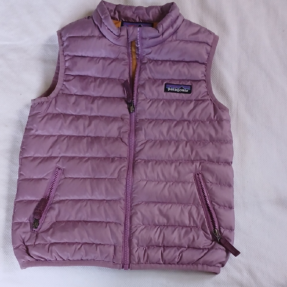 Patagonia Baby Down Sweater  Vest Lavender Quilted Vest
